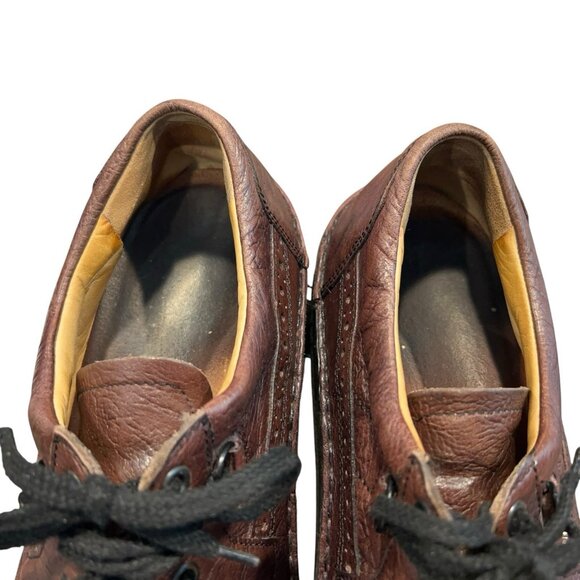 Finn Comfort York Brown Leather Full Brogue Wingtip Lace Up Comfort Shoe Mens 11 main image 7